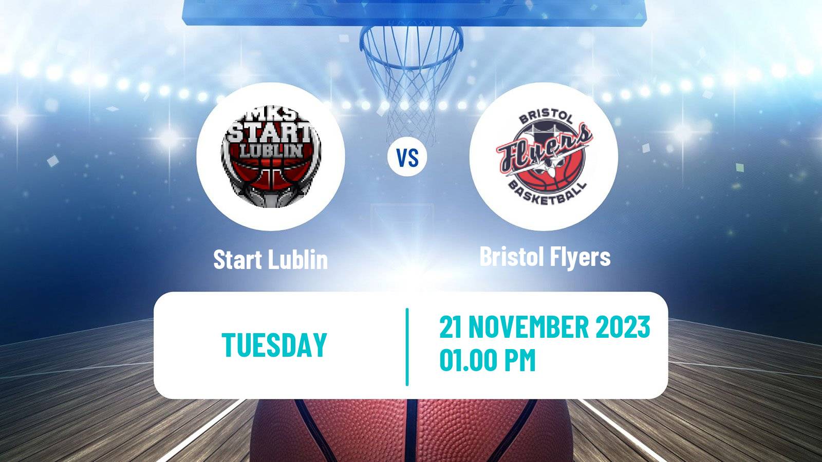 Basketball ENBL Start Lublin - Bristol Flyers