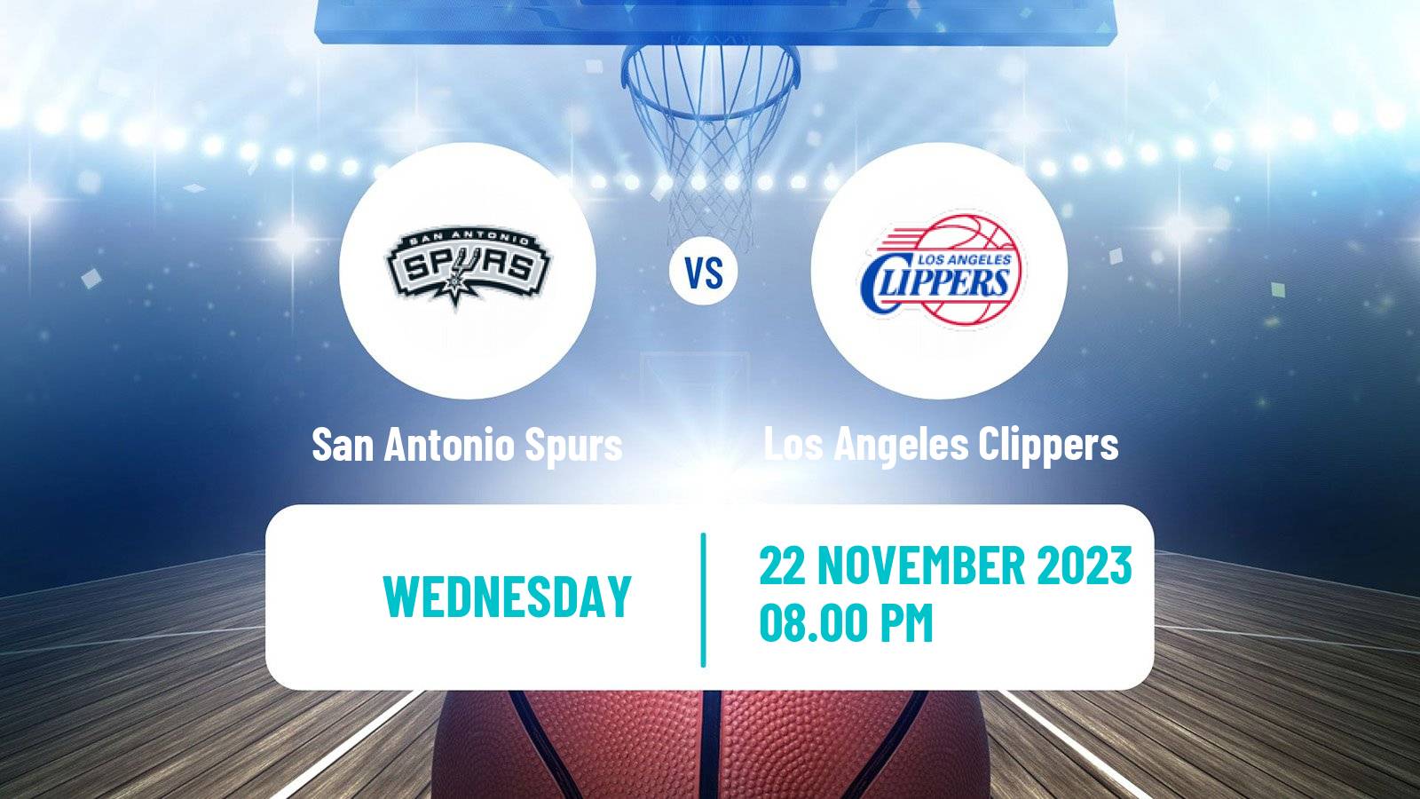 Basketball NBA San Antonio Spurs - Los Angeles Clippers