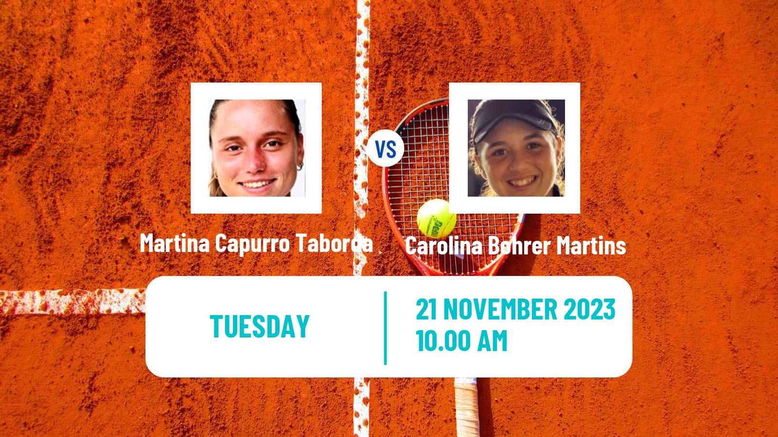 Tennis Florianopolis Challenger Women Martina Capurro Taborda - Carolina Bohrer Martins