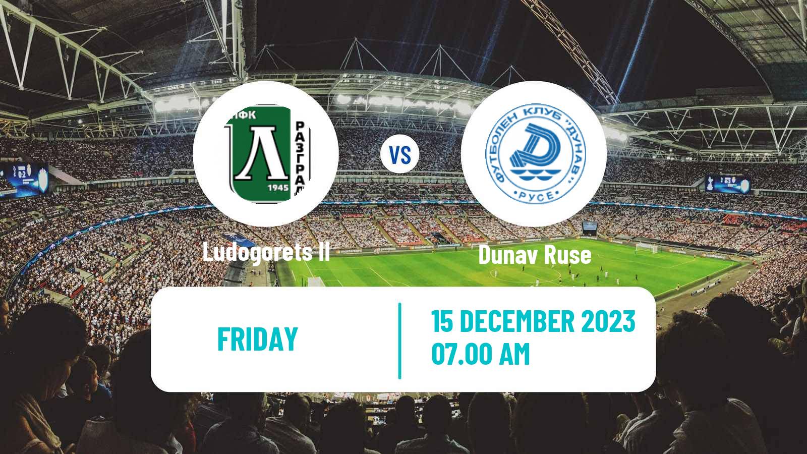Soccer Bulgarian Vtora Liga Ludogorets II - Dunav Ruse