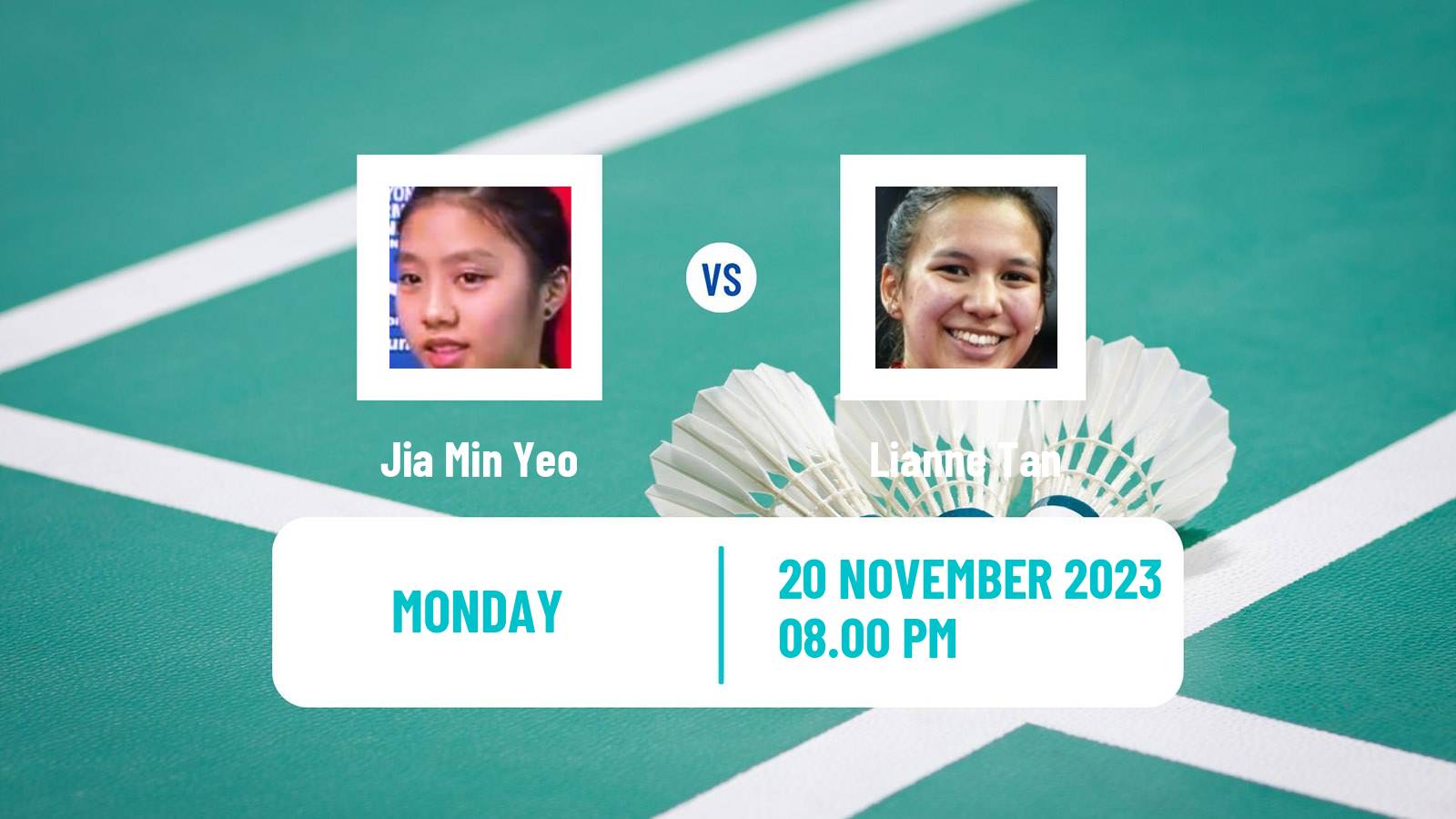 Badminton BWF World Tour China Masters 2 Women Jia Min Yeo - Lianne Tan