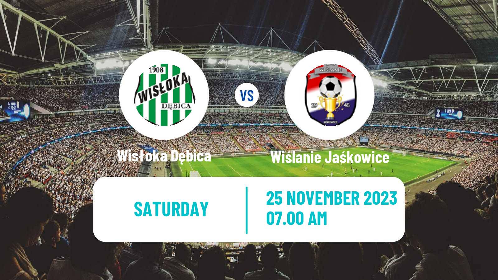 Soccer Polish Division 3 - Group IV Wisłoka Dębica - Wiślanie Jaśkowice