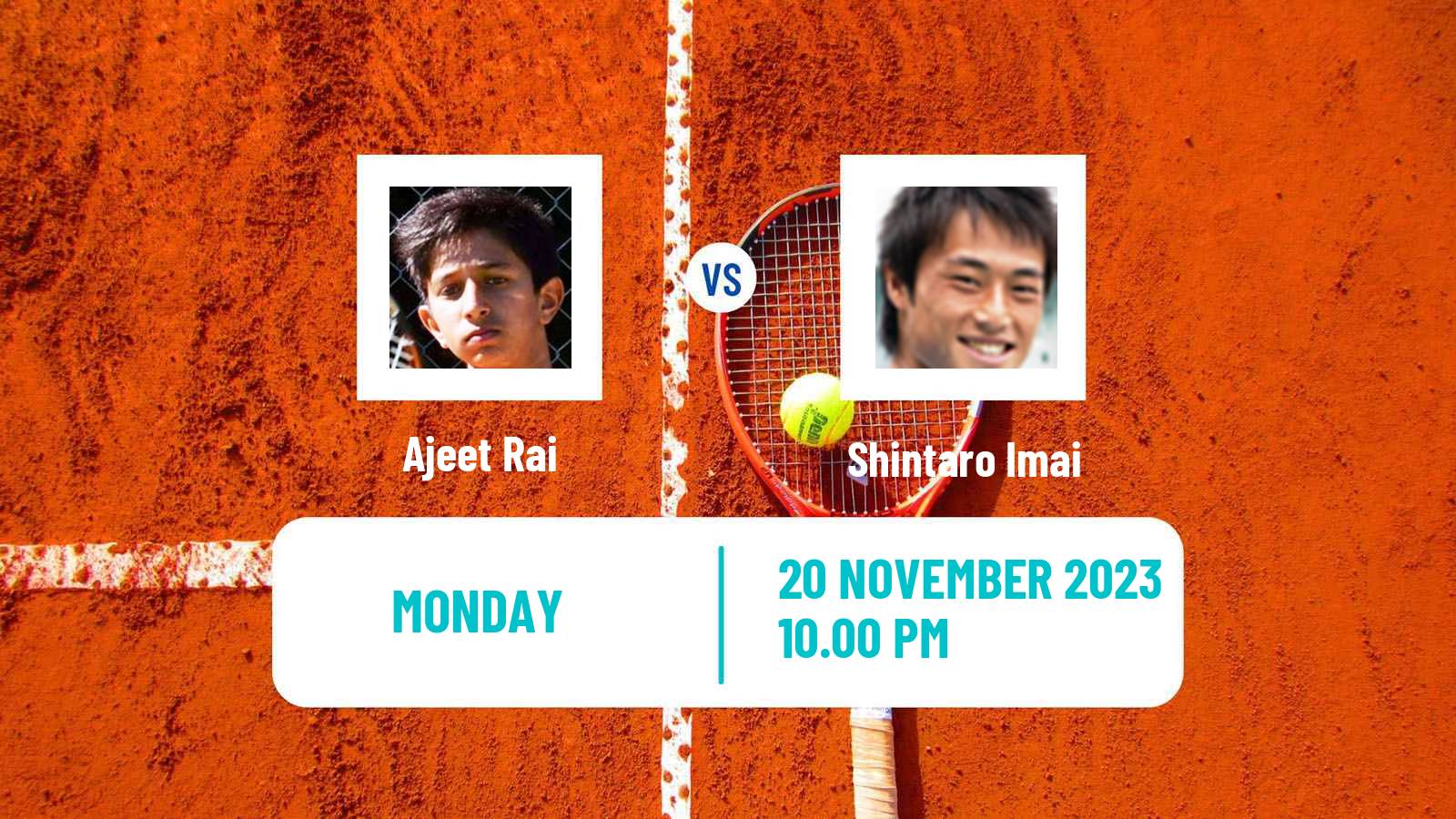 Tennis ITF M25 Brisbane Men 2023 Ajeet Rai - Shintaro Imai
