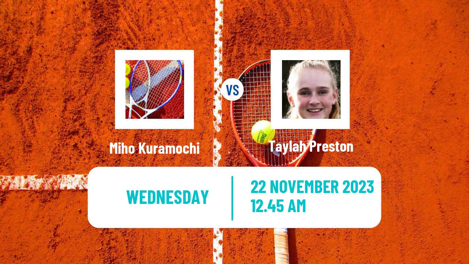 Tennis ITF W60 Brisbane Women Miho Kuramochi - Taylah Preston