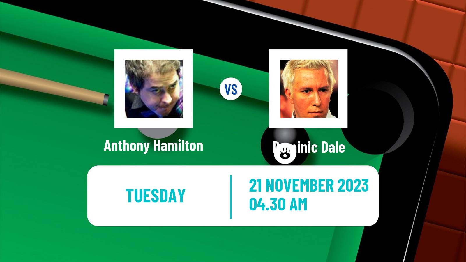 Snooker Uk Championship Anthony Hamilton - Dominic Dale
