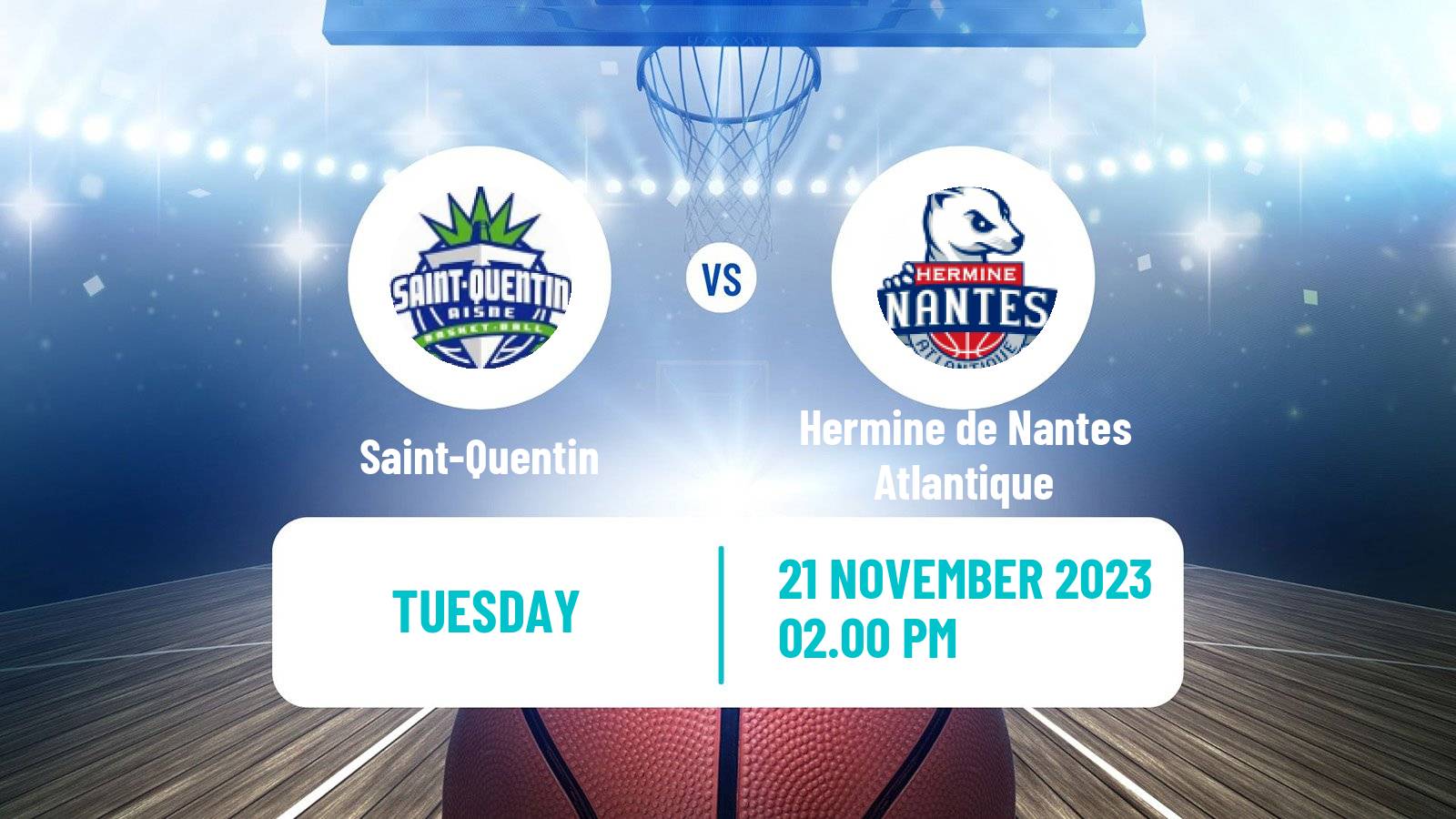 Basketball French Cup Basketball Saint-Quentin - Hermine de Nantes Atlantique