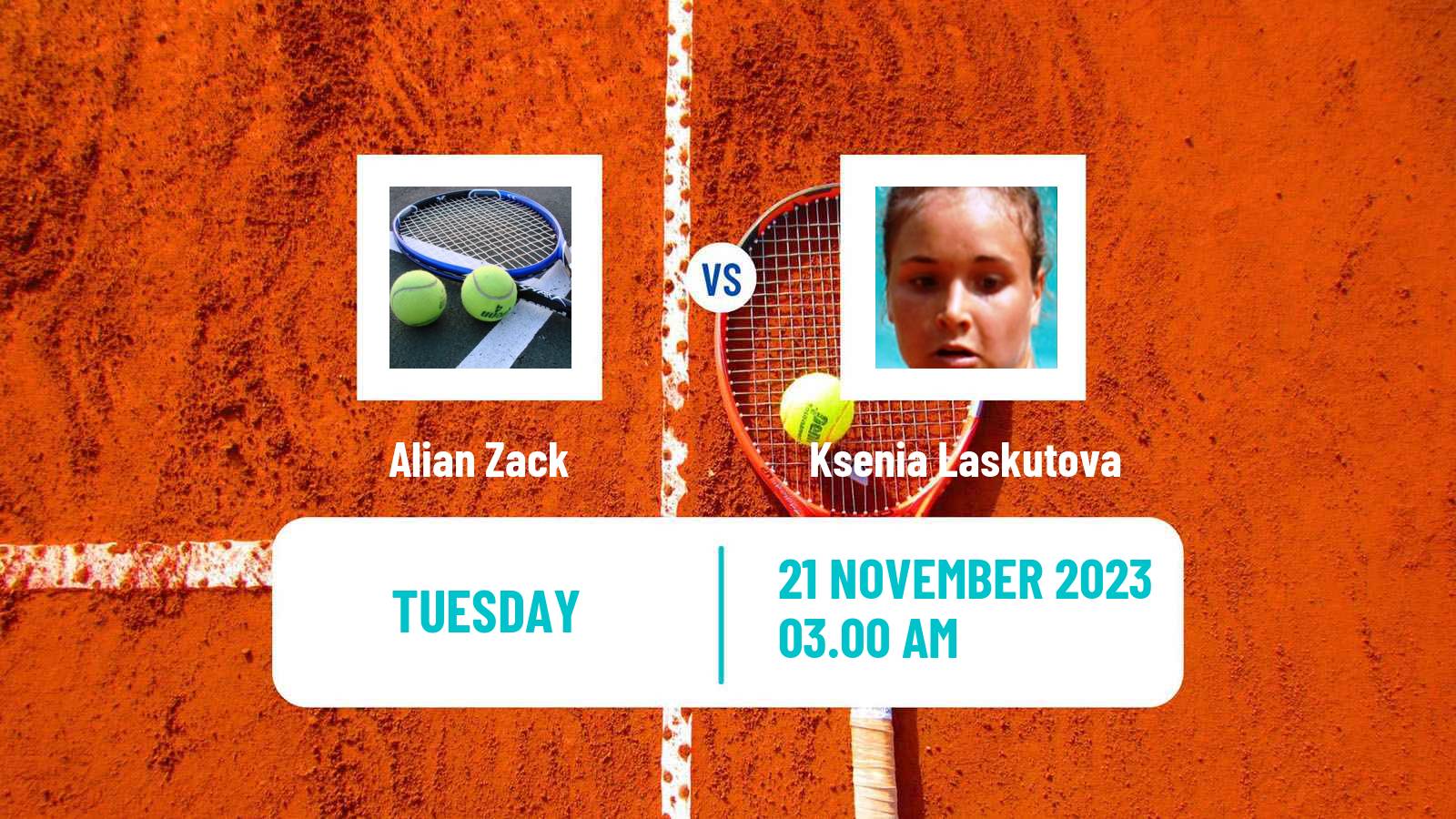 Tennis ITF W25 Limassol Women 2023 Alian Zack - Ksenia Laskutova