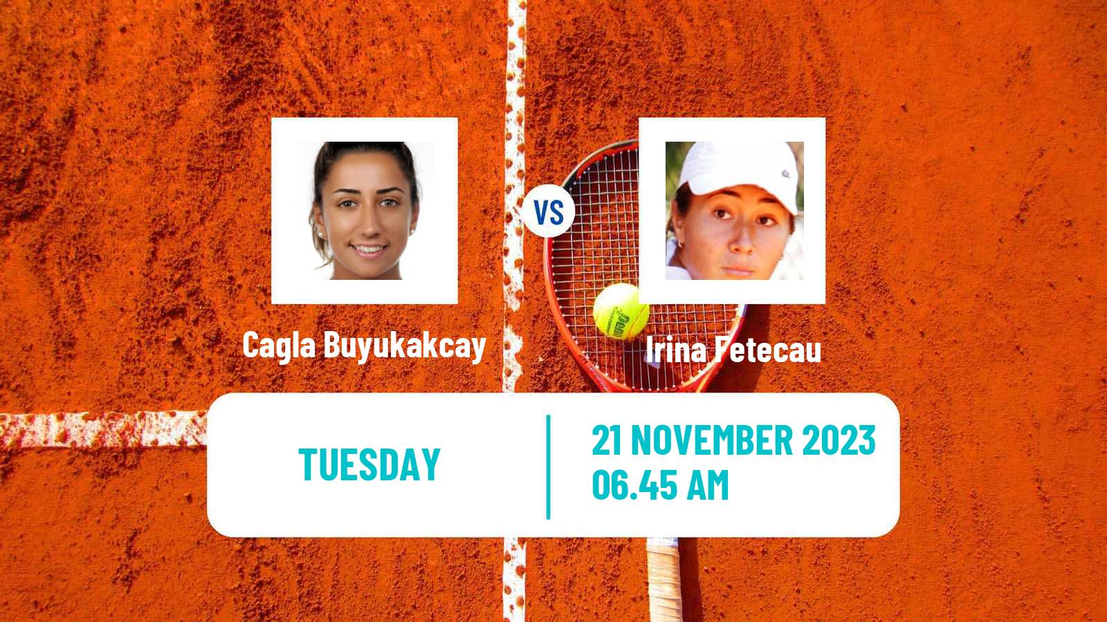 Tennis ITF W100 Valencia Women 2023 Cagla Buyukakcay - Irina Fetecau