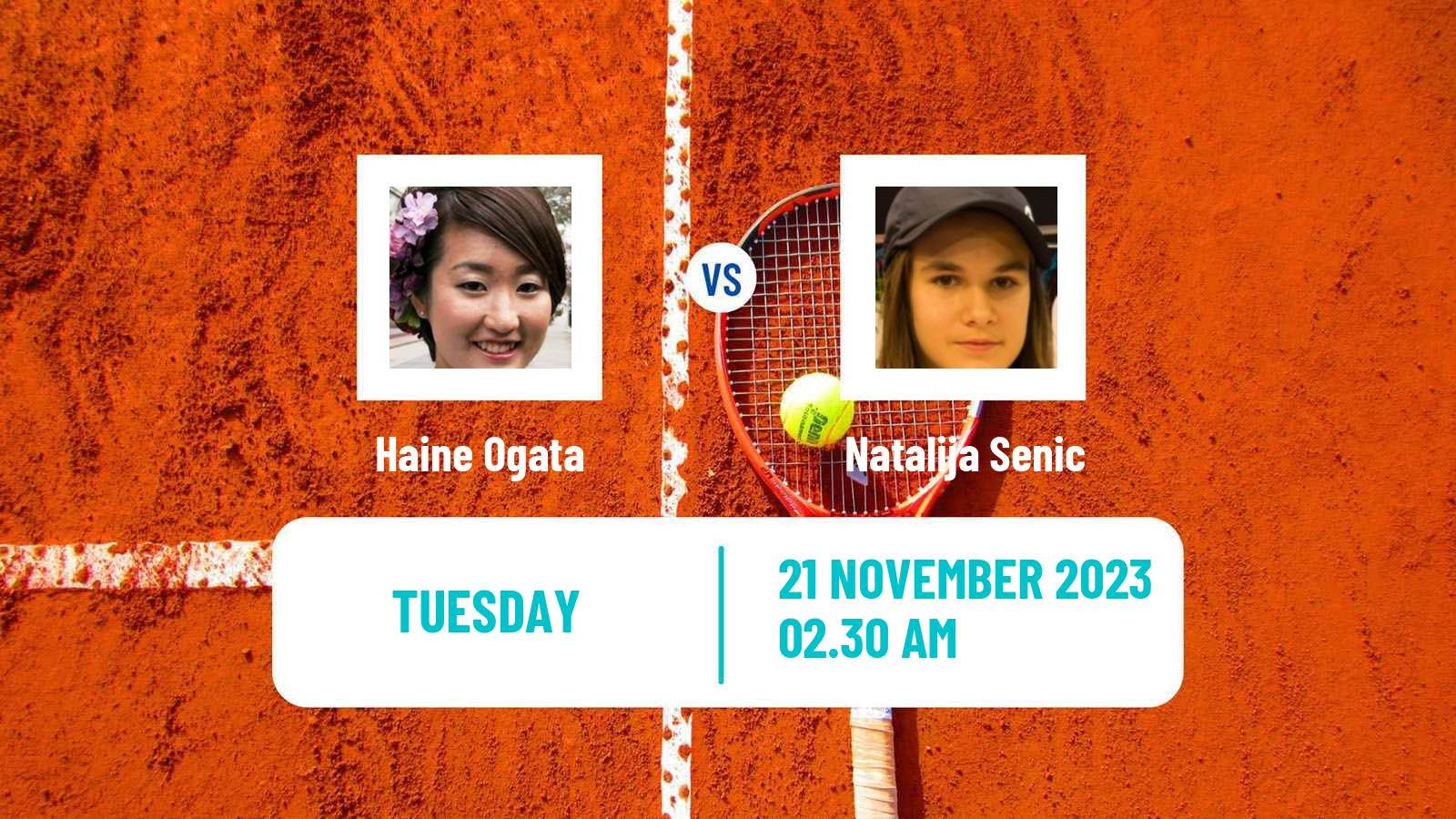 Tennis ITF W15 Antalya 37 Women 2023 Haine Ogata - Natalija Senic