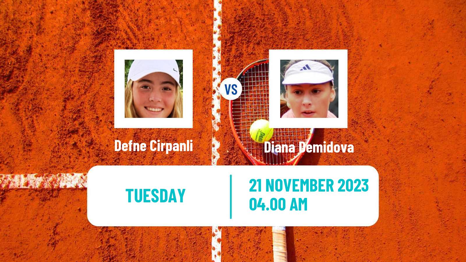 Tennis ITF W15 Antalya 37 Women 2023 Defne Cirpanli - Diana Demidova