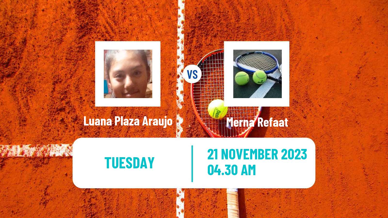 Tennis ITF W15 Monastir 51 Women 2023 Luana Plaza Araujo - Merna Refaat