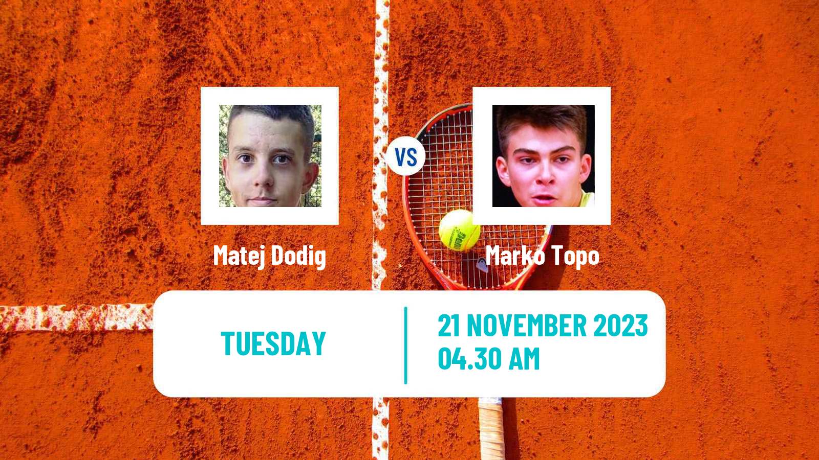 Tennis ITF M25 Monastir 9 Men 2023 Matej Dodig - Marko Topo