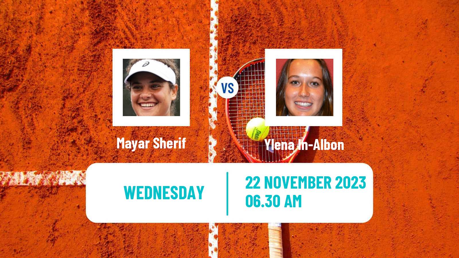 Tennis ITF W100 Valencia Women Mayar Sherif - Ylena In-Albon