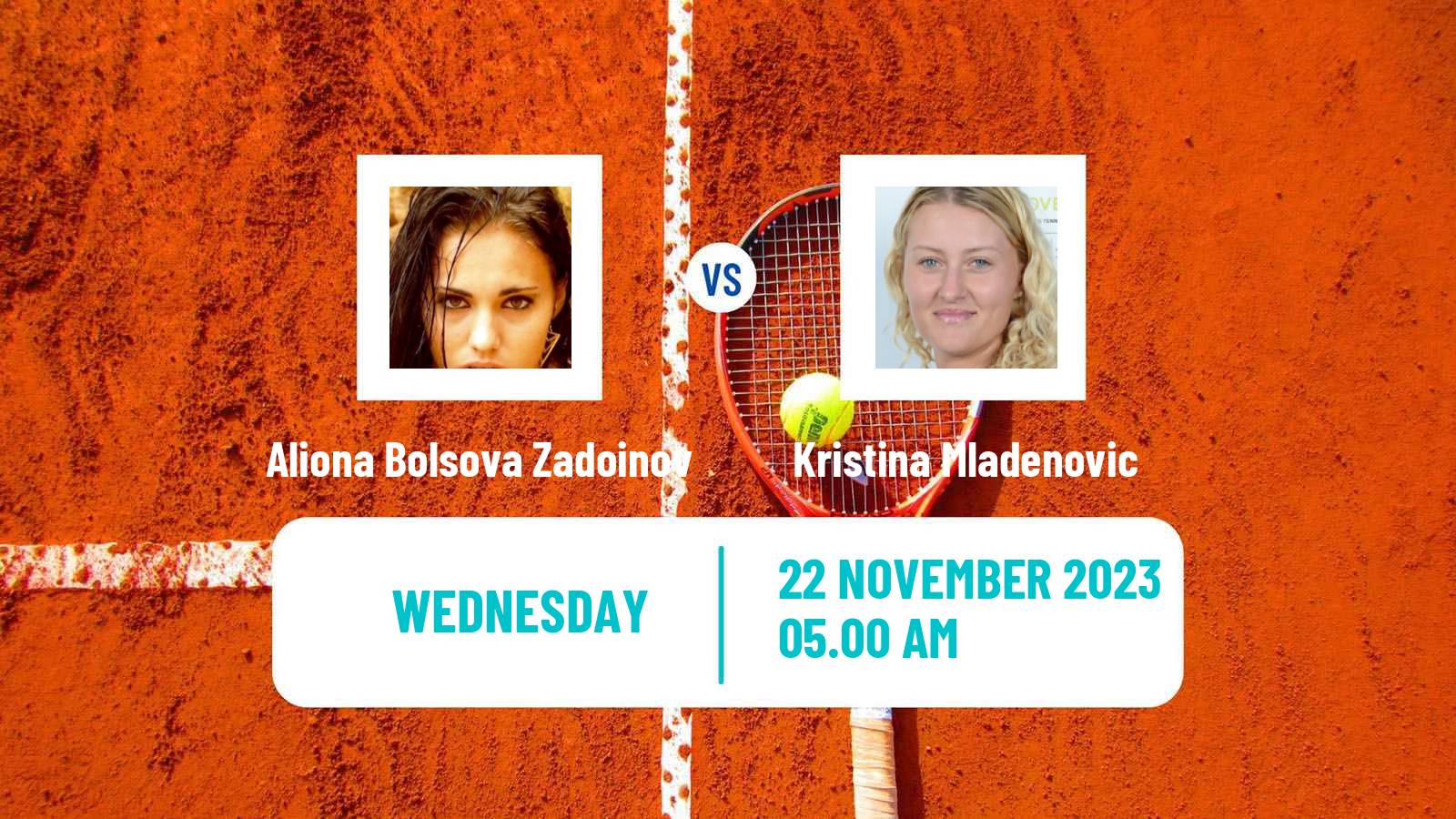 Tennis ITF W100 Valencia Women Aliona Bolsova Zadoinov - Kristina Mladenovic