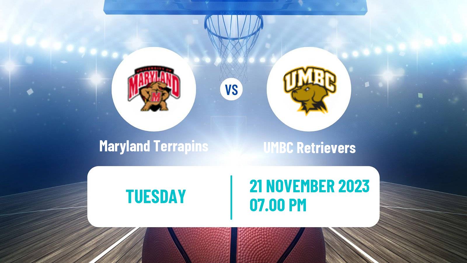 Basketball NCAA College Basketball Maryland Terrapins - UMBC Retrievers