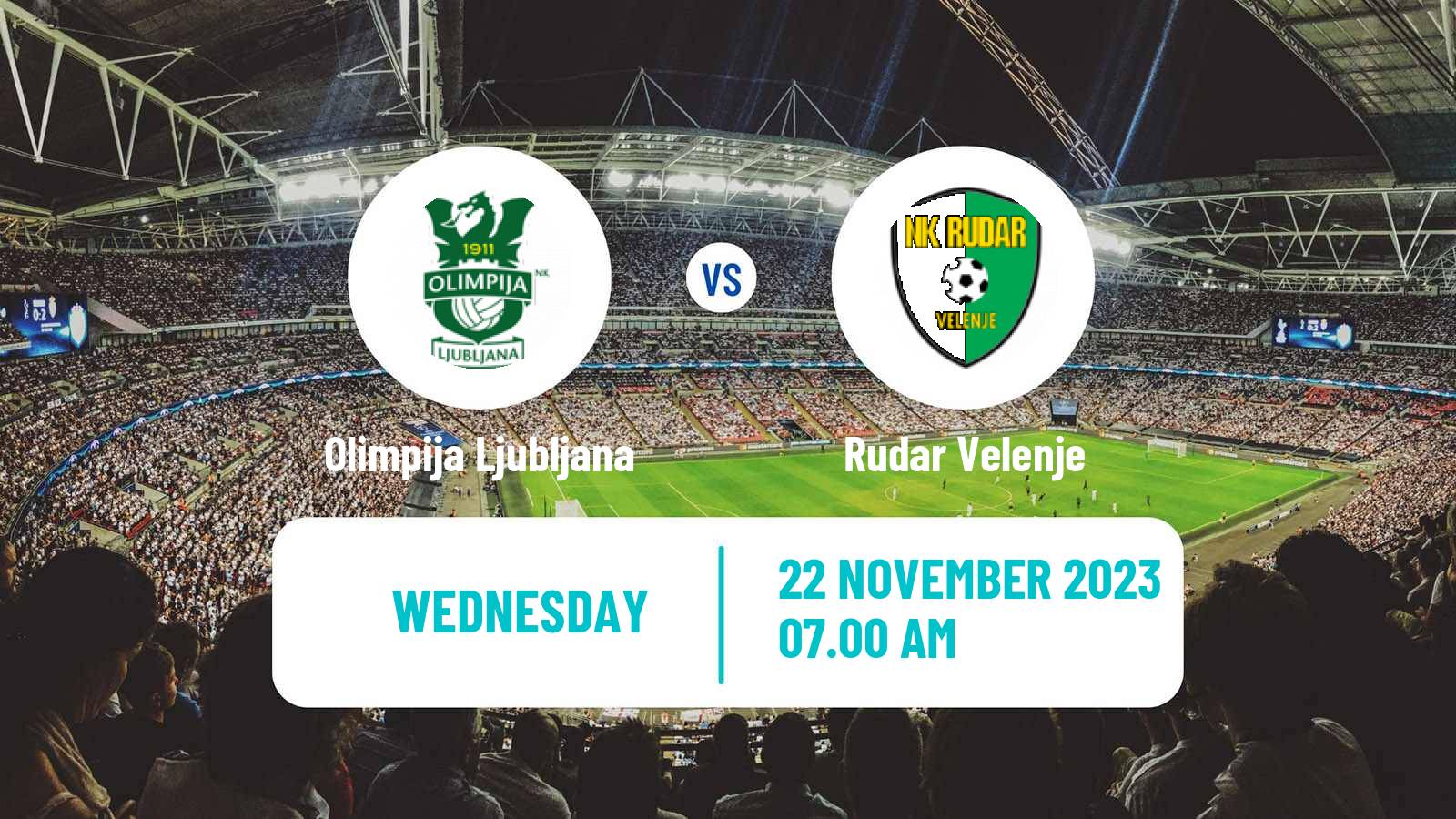 Soccer Slovenian Cup Olimpija Ljubljana - Rudar Velenje