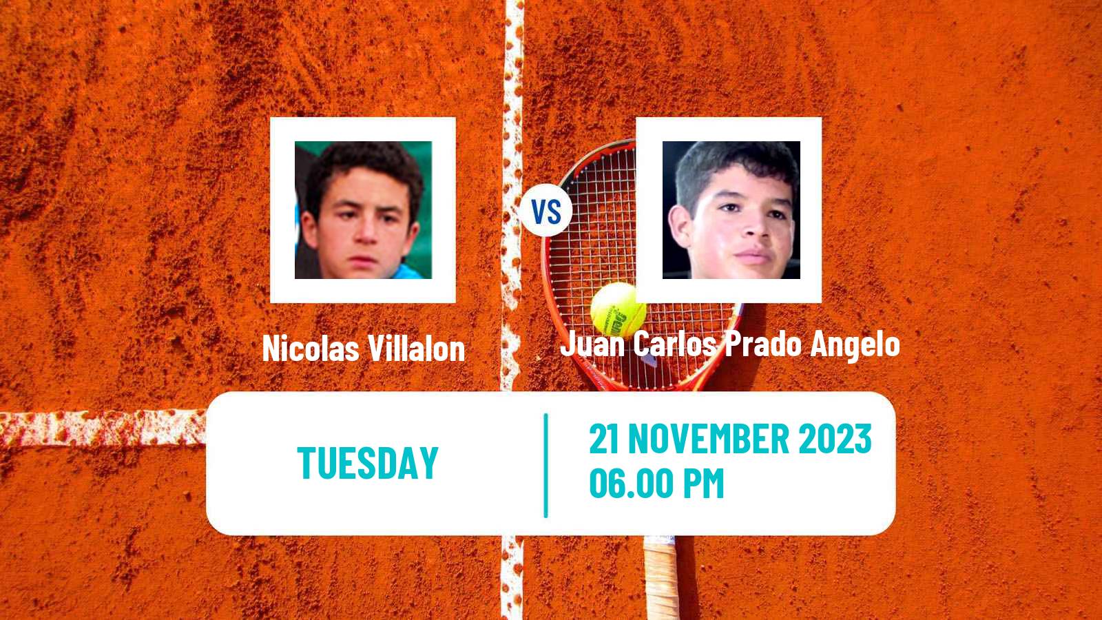 Tennis ITF M15 Santa Cruz Men Nicolas Villalon - Juan Carlos Prado Angelo