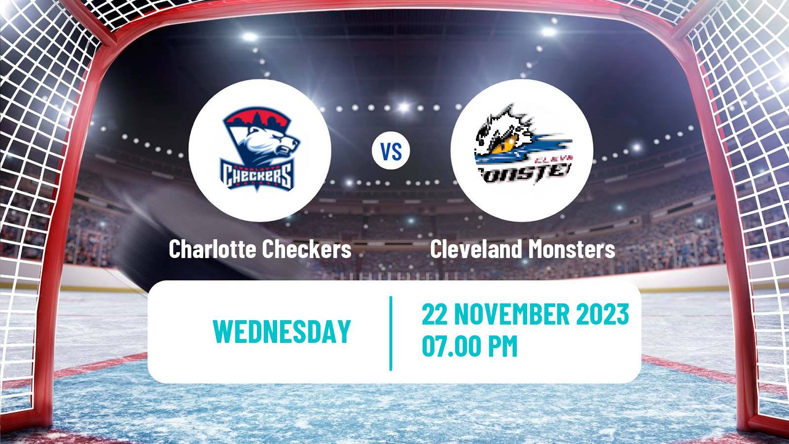 Hockey AHL Charlotte Checkers - Cleveland Monsters