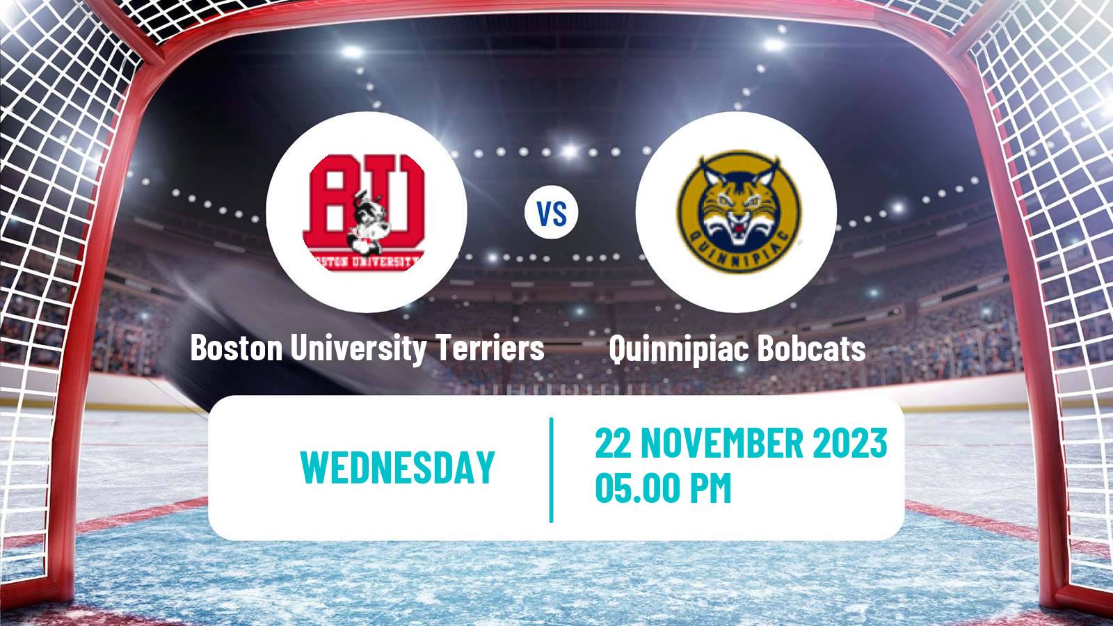 Hockey NCAA Hockey Boston University Terriers - Quinnipiac Bobcats