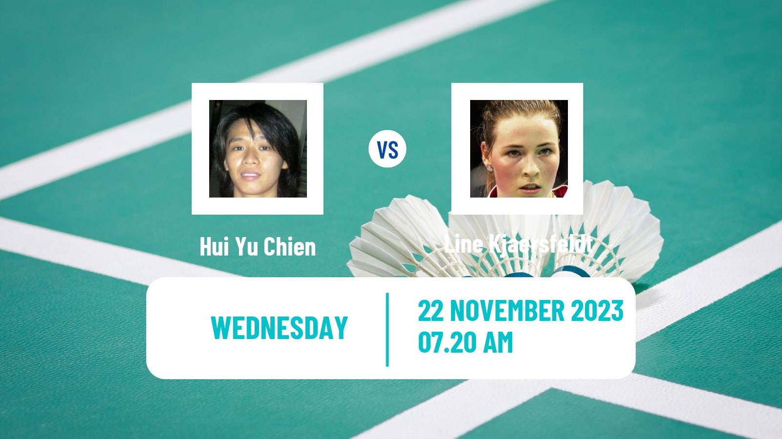 Badminton BWF World Tour China Masters 2 Women Hui Yu Chien - Line Kjaersfeldt