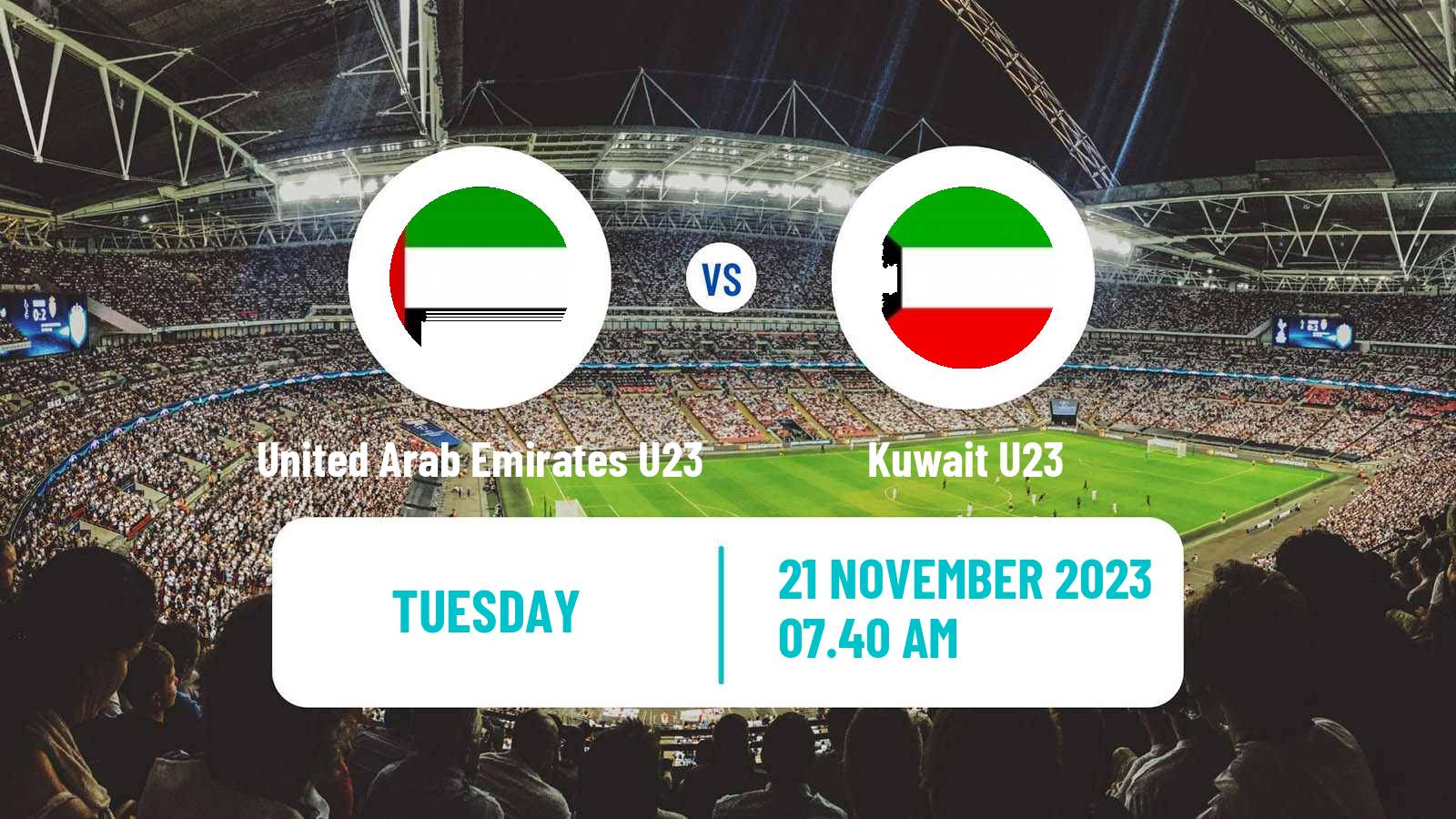 Soccer Friendly United Arab Emirates U23 - Kuwait U23