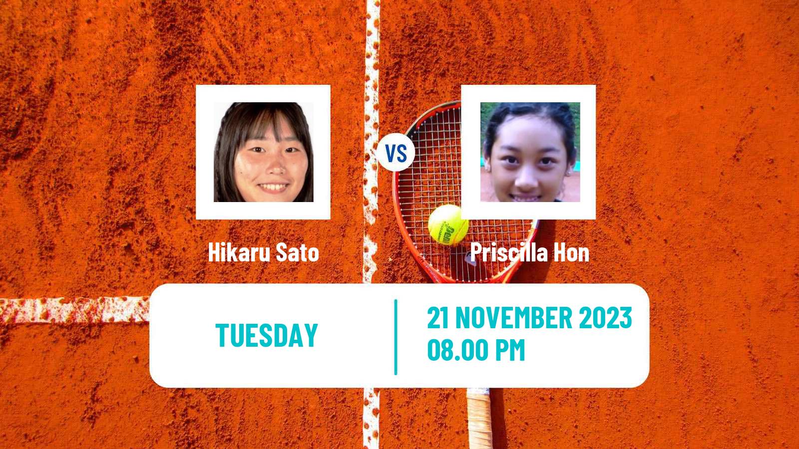 Tennis ITF W60 Brisbane Women Hikaru Sato - Priscilla Hon