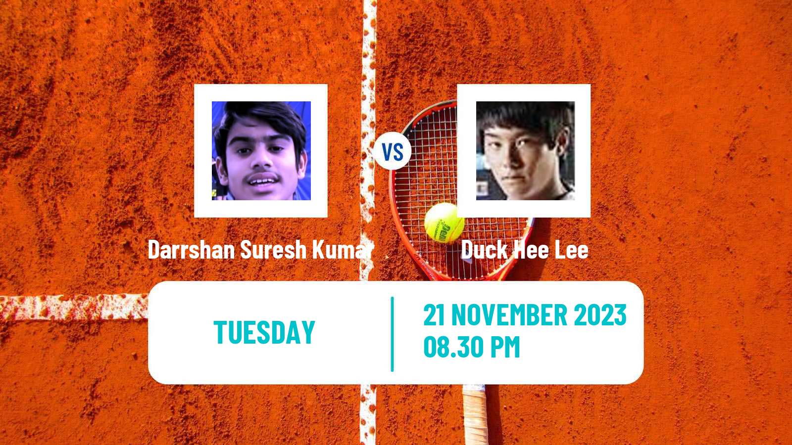 Tennis ITF M15 Ipoh Perak Men Darrshan Suresh Kumar - Duck Hee Lee