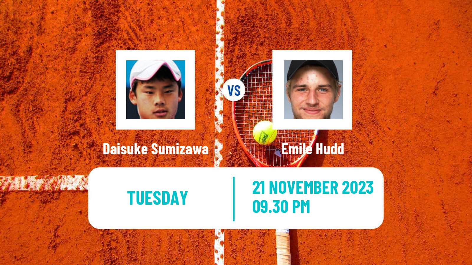 Tennis ITF M25 Brisbane Men Daisuke Sumizawa - Emile Hudd