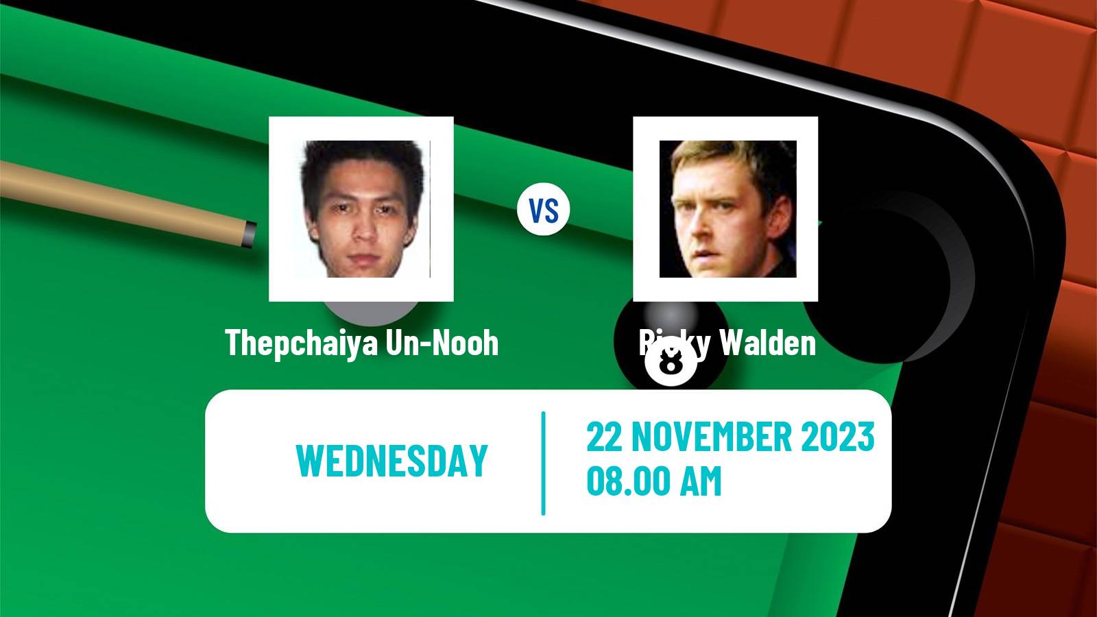 Snooker Uk Championship Thepchaiya Un-Nooh - Ricky Walden