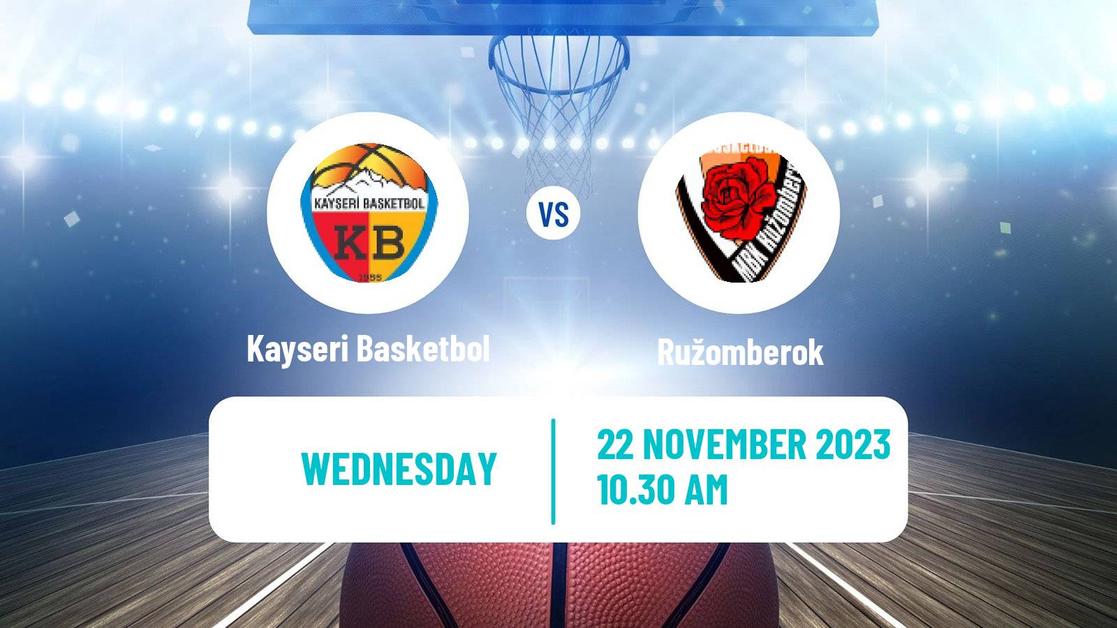 Basketball Eurocup Women Kayseri Basketbol - Ružomberok