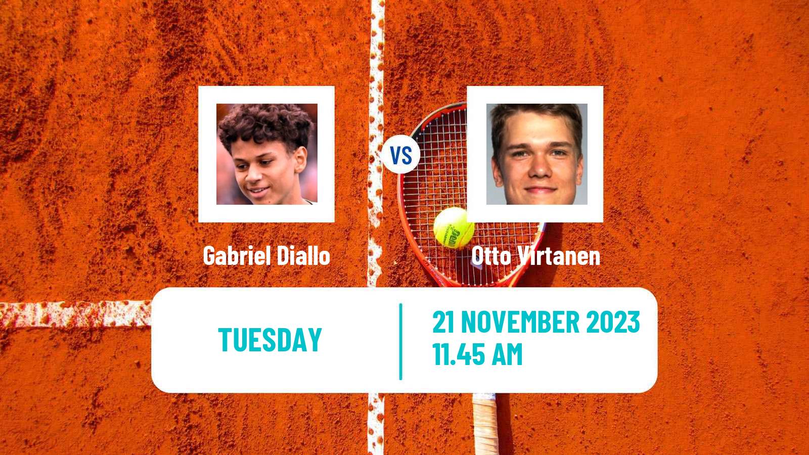 Tennis Davis Cup World Group Gabriel Diallo - Otto Virtanen