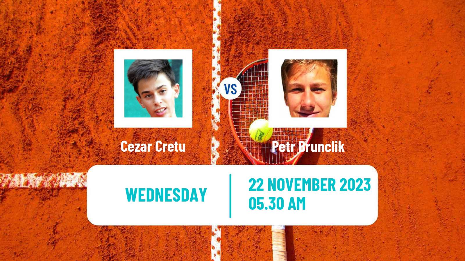 Tennis ITF M15 Monastir 47 Men Cezar Cretu - Petr Brunclik