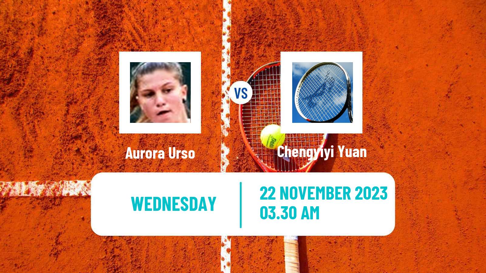 Tennis ITF W15 Monastir 41 Women Aurora Urso - Chengyiyi Yuan