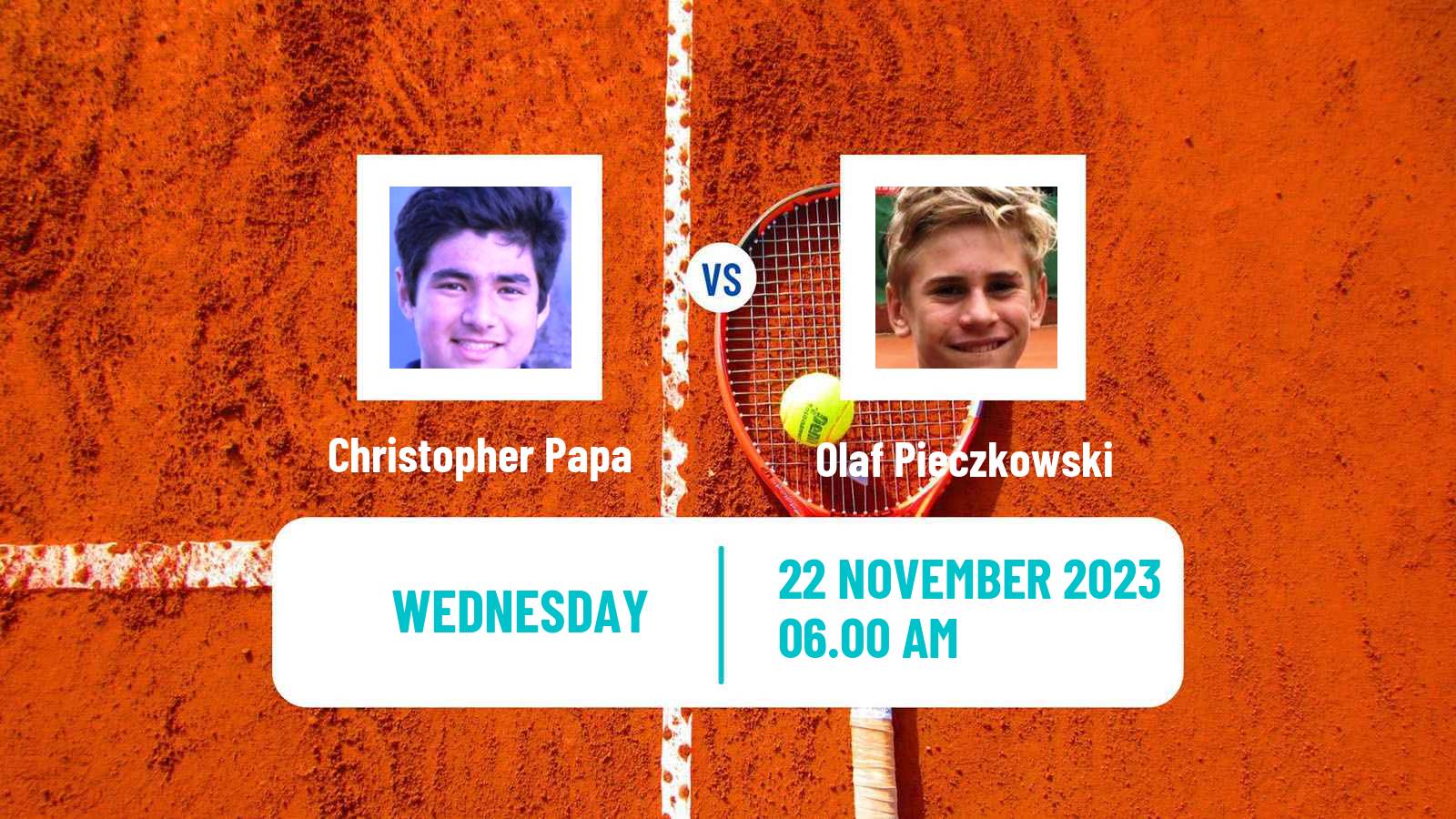 Tennis ITF M15 Limassol Men Christopher Papa - Olaf Pieczkowski