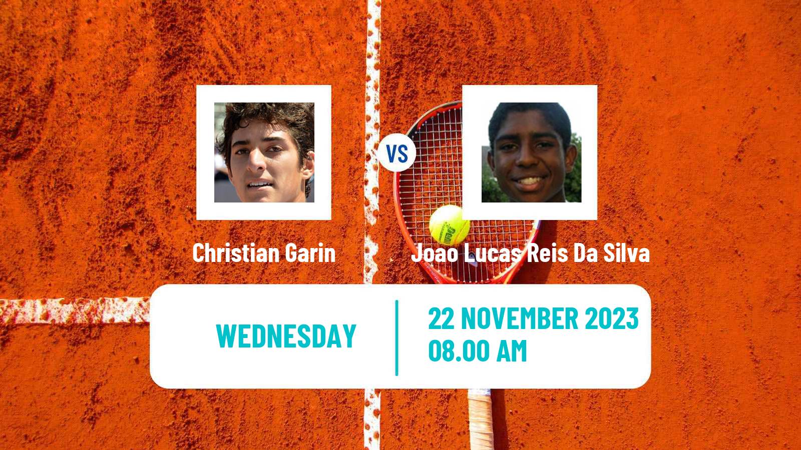 Tennis Brasilia Challenger Men Christian Garin - Joao Lucas Reis Da Silva
