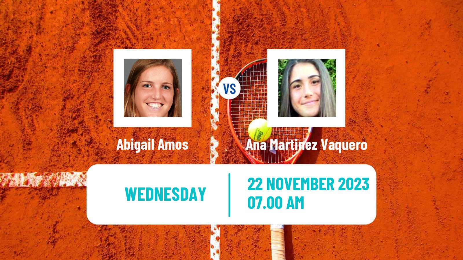 Tennis ITF W15 Alcala De Henares Women Abigail Amos - Ana Martinez Vaquero