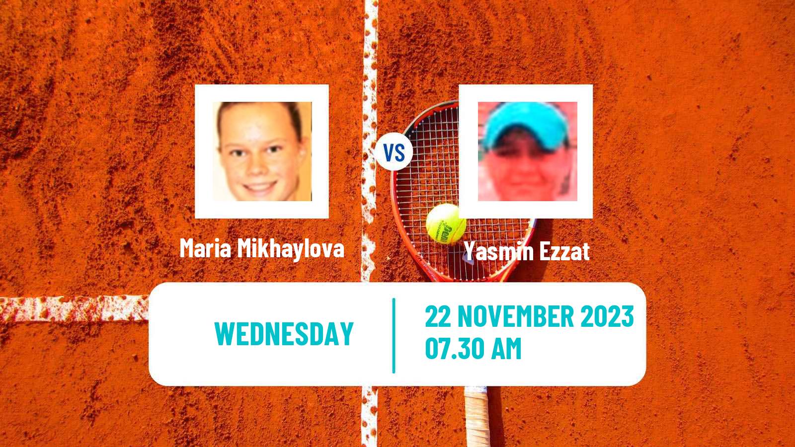 Tennis ITF W15 Sharm Elsheikh 22 Women Maria Mikhaylova - Yasmin Ezzat