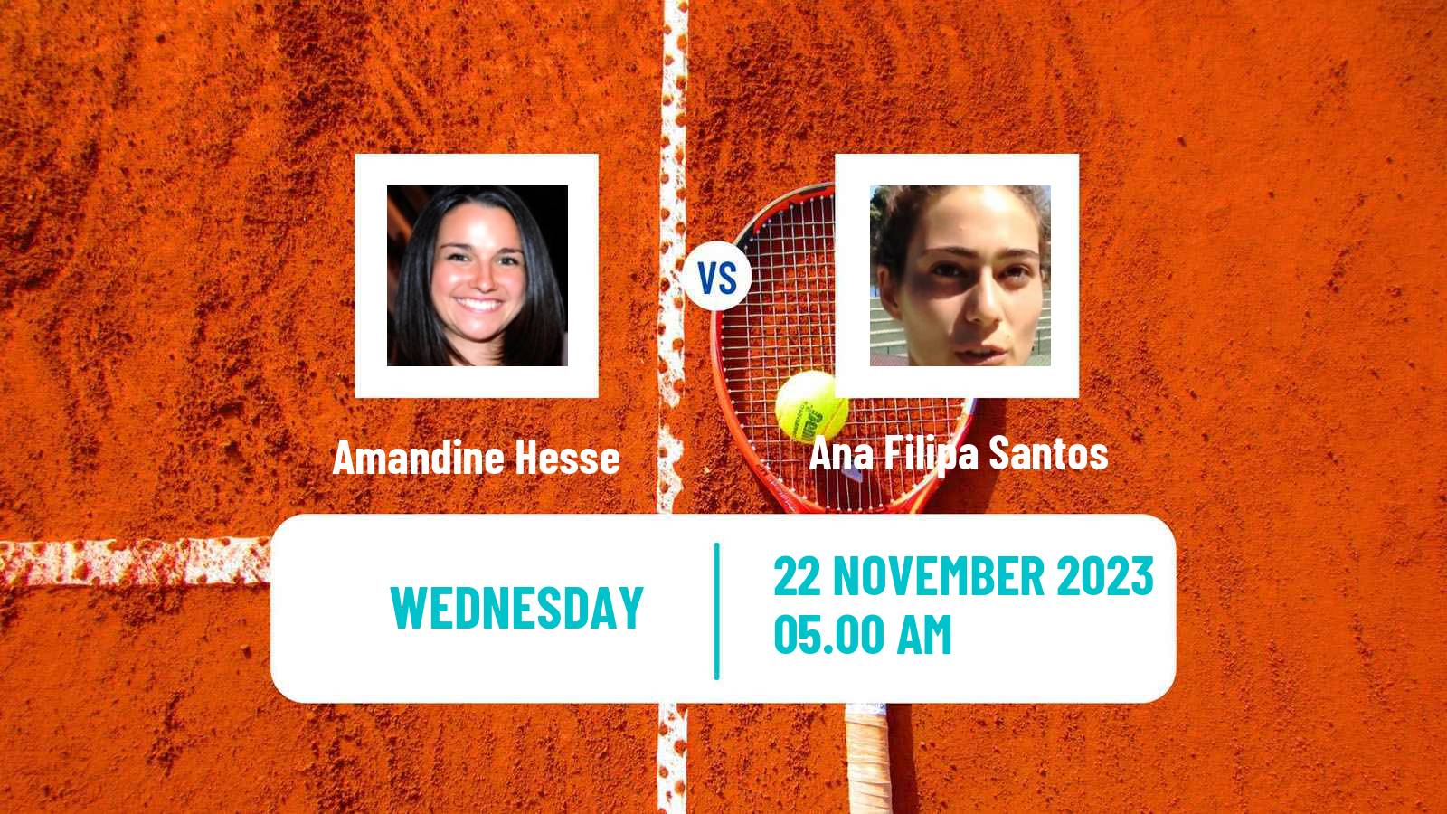 Tennis ITF W25 Lousada Women Amandine Hesse - Ana Filipa Santos