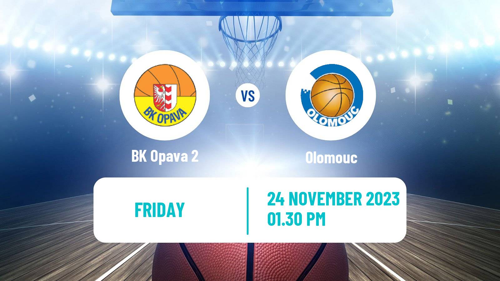 Basketball Czech 1 Liga Basketball Opava 2 - Olomouc