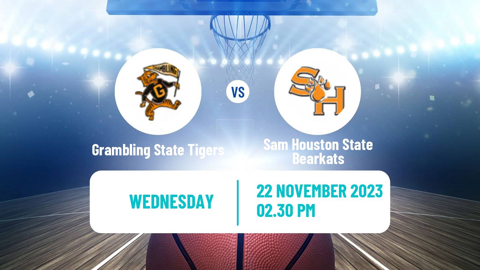 Basketball NCAA College Basketball Grambling State Tigers - Sam Houston State Bearkats