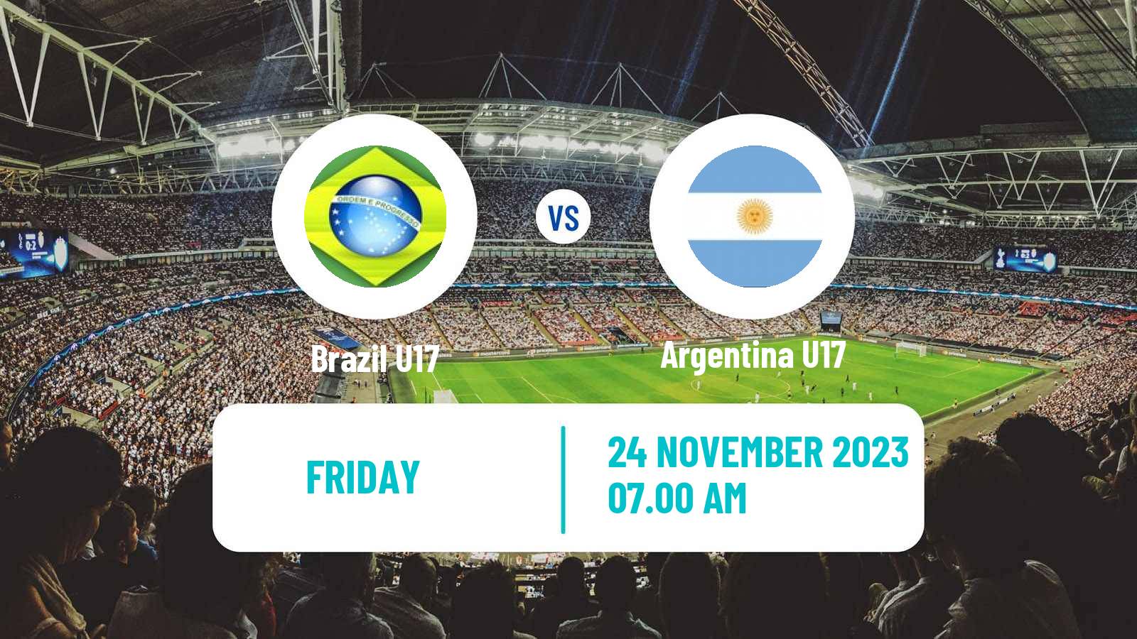 Soccer FIFA World Cup U17 Brazil U17 - Argentina U17