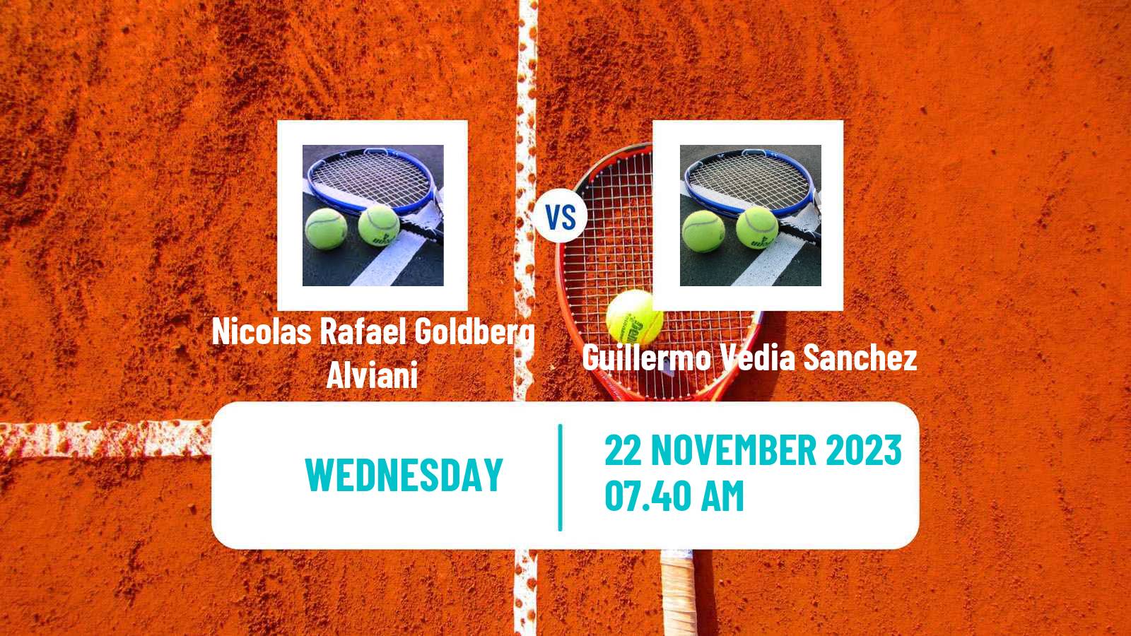 Tennis ITF M15 Alcala De Henares Men Nicolas Rafael Goldberg Alviani - Guillermo Vedia Sanchez