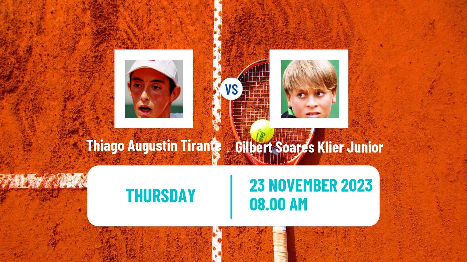 Tennis Brasilia Challenger Men Thiago Augustin Tirante - Gilbert Soares Klier Junior