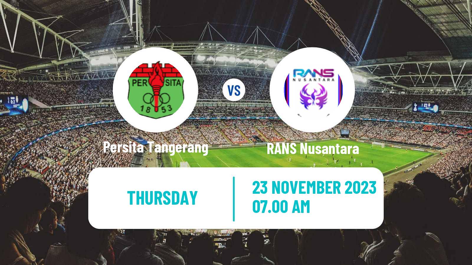 Soccer Indonesian Liga 1 Persita Tangerang - RANS Nusantara