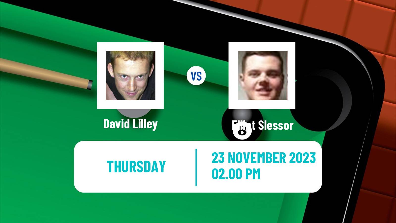 Snooker Uk Championship David Lilley - Elliot Slessor