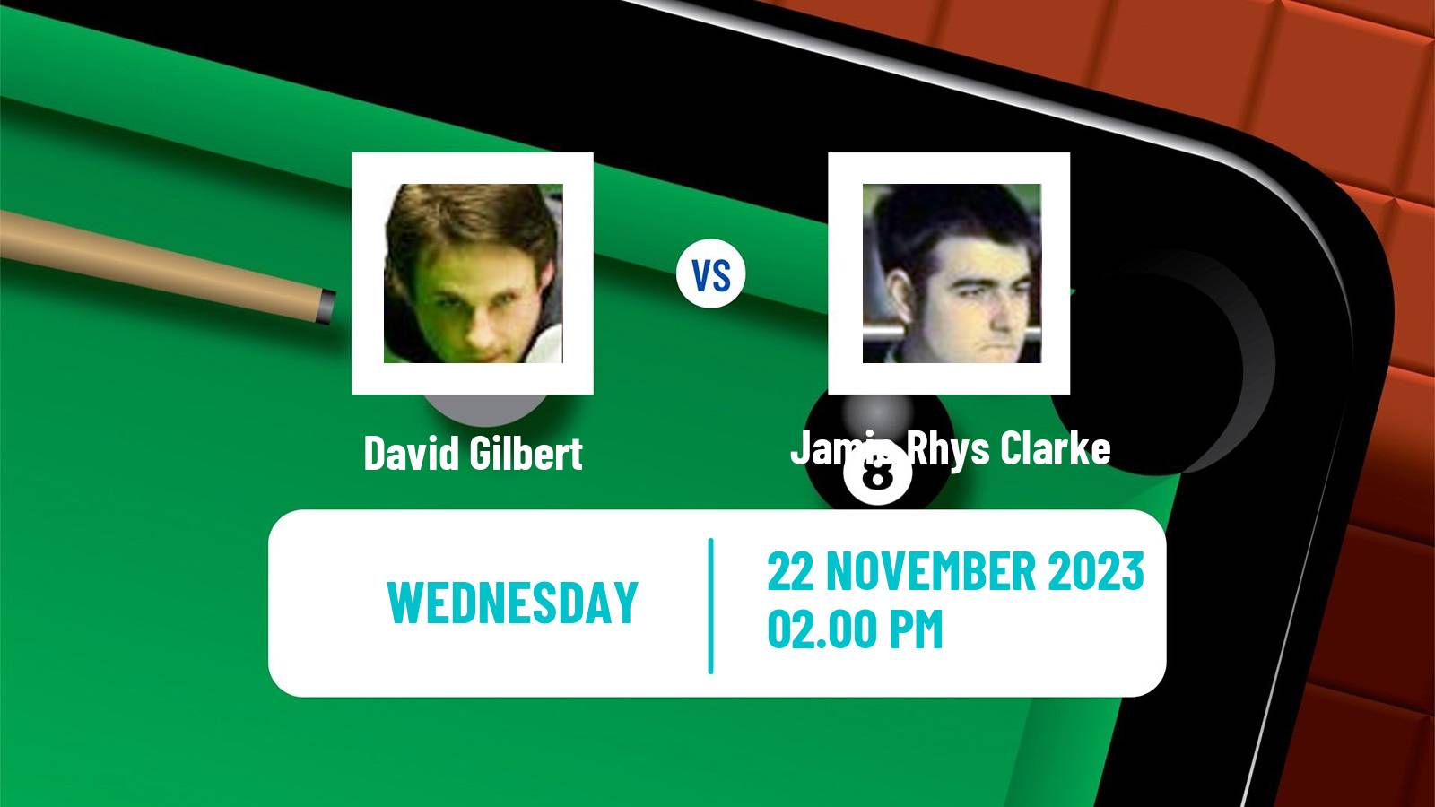 Snooker Uk Championship David Gilbert - Jamie Rhys Clarke