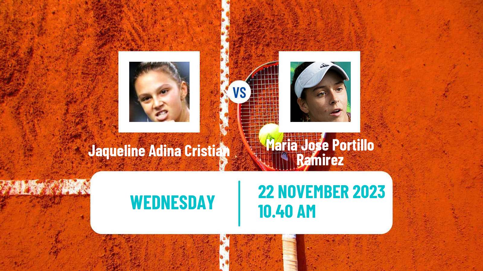 Tennis ITF W100 Valencia Women Jaqueline Adina Cristian - Maria Jose Portillo Ramirez