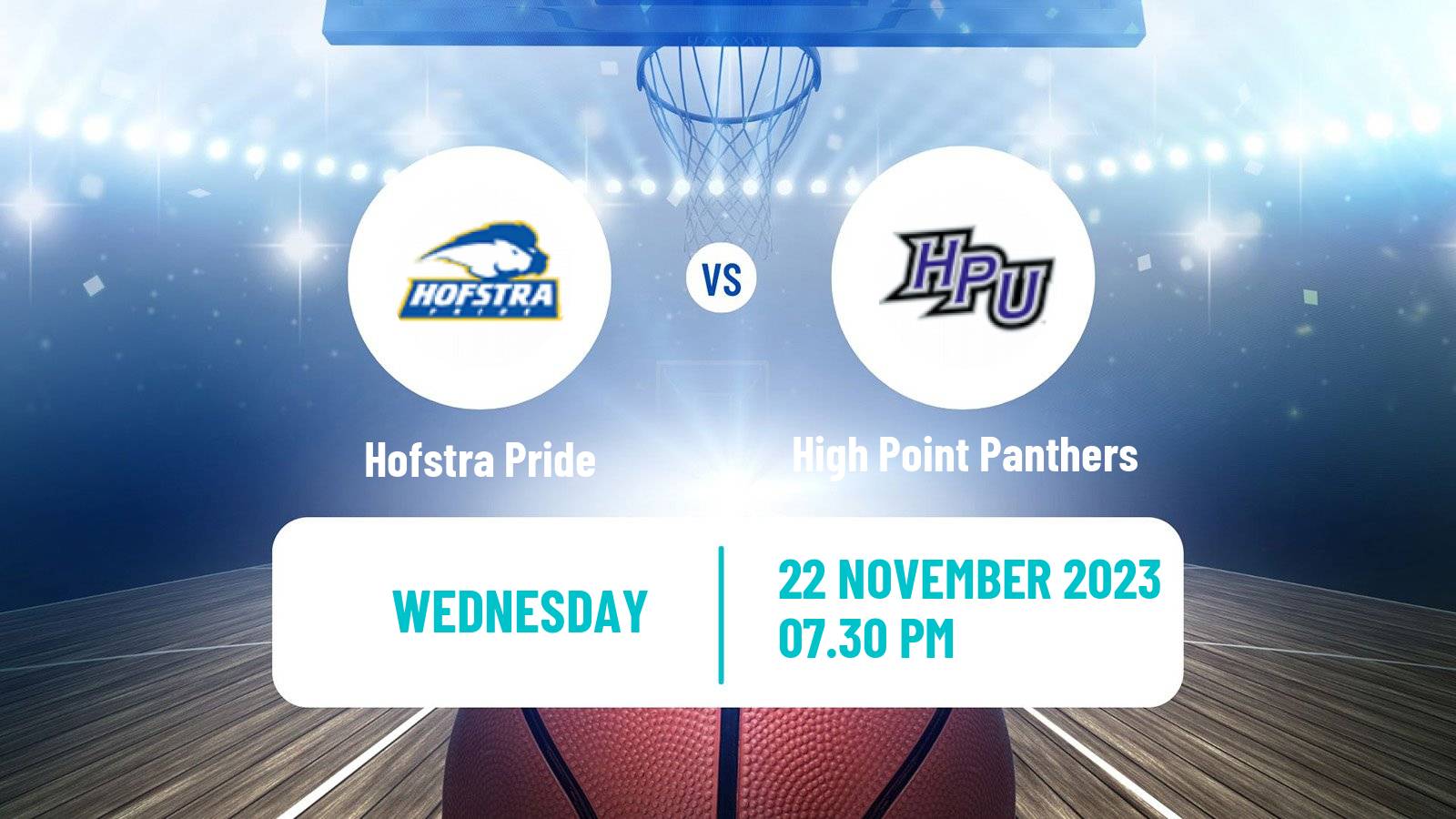 Basketball NCAA College Basketball Hofstra Pride - High Point Panthers