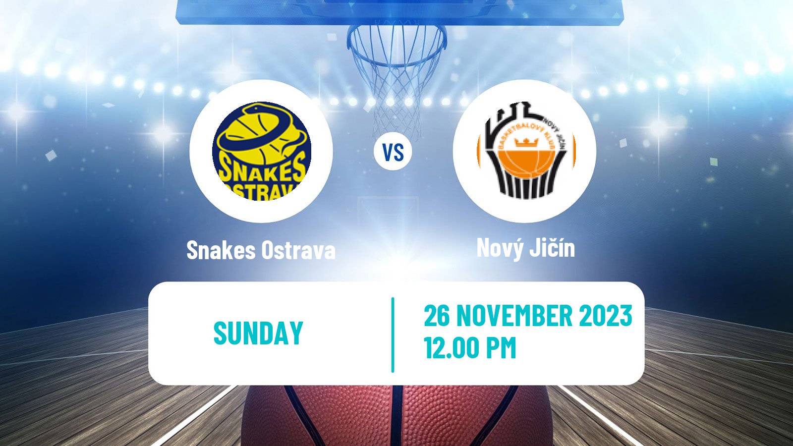 Basketball Czech 1 Liga Basketball Snakes Ostrava - Nový Jičín