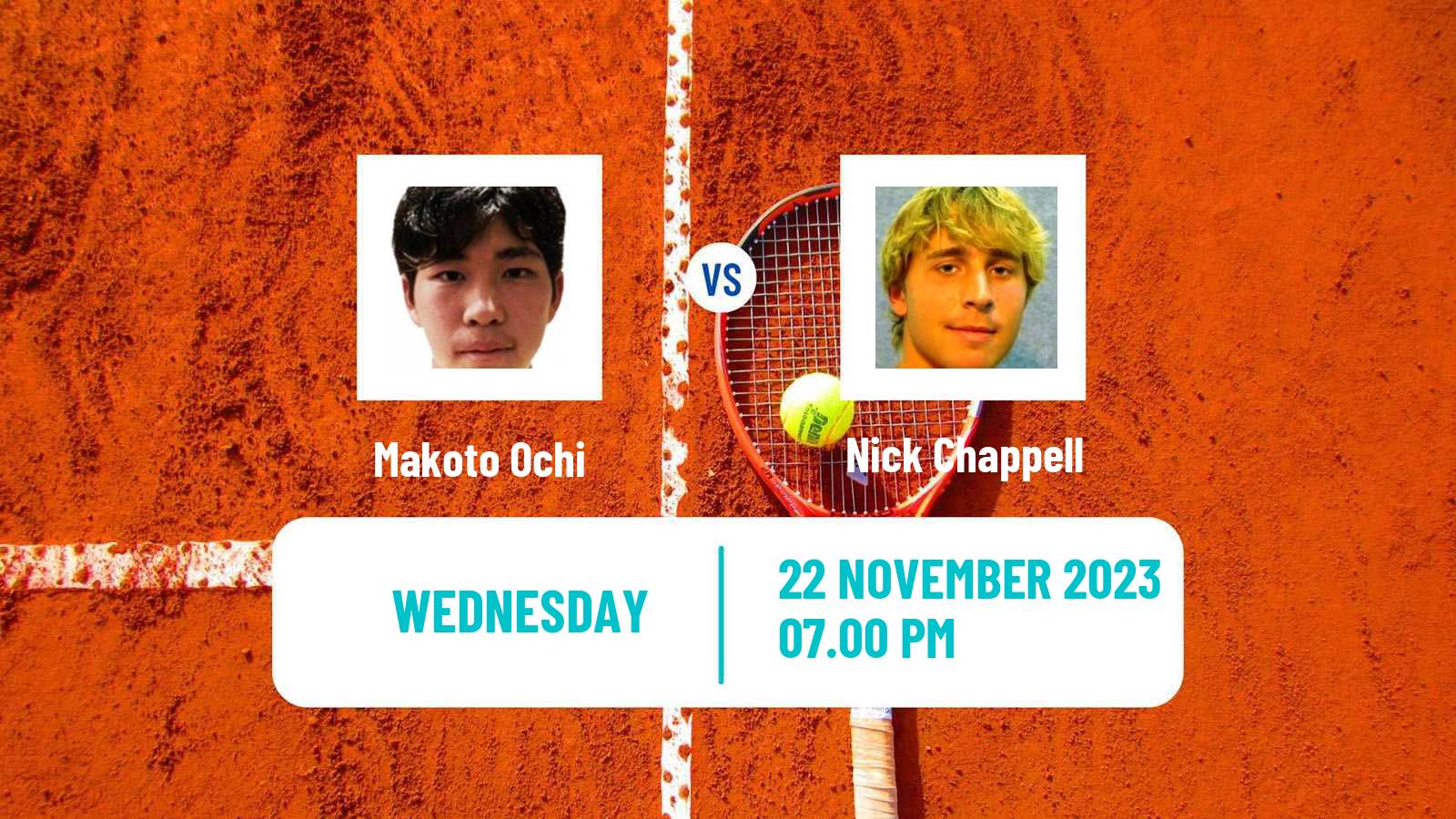 Tennis ITF M25 Brisbane Men Makoto Ochi - Nick Chappell